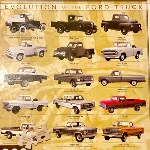 2 for $25 1000 piece jigsaw puzzle Evolution of Ford trucks Aquarius